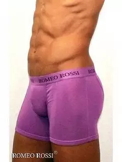 Шелковистые боксеры из модала и хлопка сиреневого цвета Romeo Rossi RTRR7001-06